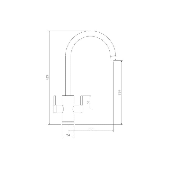 Abode Profile 4 IN 1 Monobloc Tap & Proboil.4E Tank Image 14