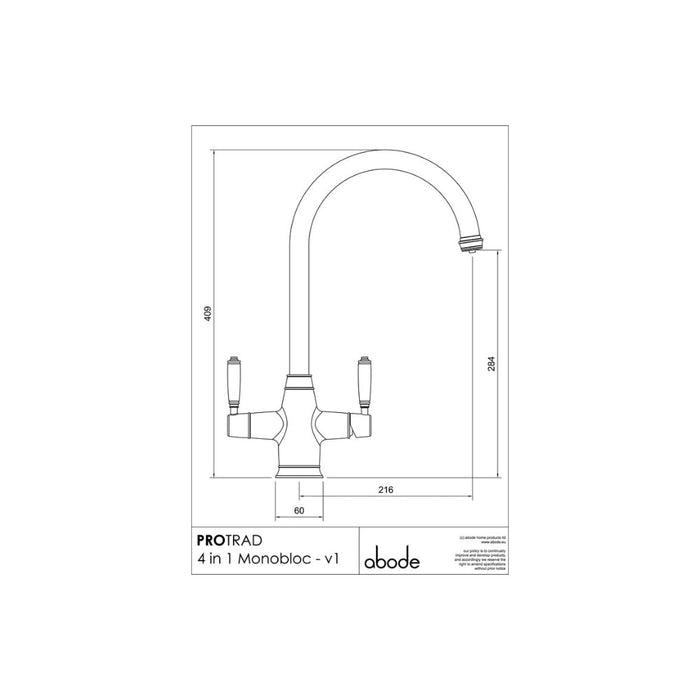 Abode ProTrad 4 IN 1 Monobloc Tap Image 6
