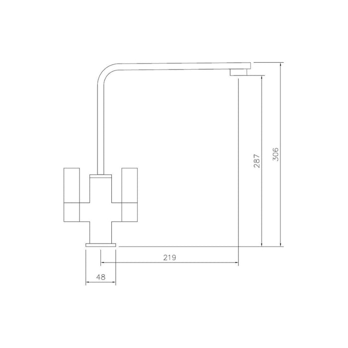 Abode Quantic Monobloc Mixer Tap Image 5