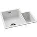 Abode Sandon 1.5B LH Ceramic Undermount/Inset Sink - White Image 2