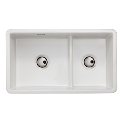 Abode Sandon 1.75B Ceramic Undermount/Inset Sink - White Image 1