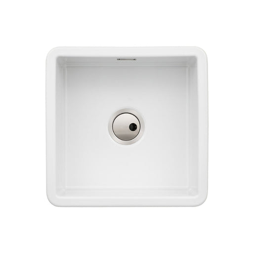 Abode Sandon 1B Ceramic Undermount/Inset Sink - White Image 1