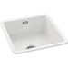 Abode Sandon 1B Ceramic Undermount/Inset Sink - White Image 2