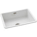 Abode Sandon Large 1B Ceramic Undermount/Inset Sink - White Image 2