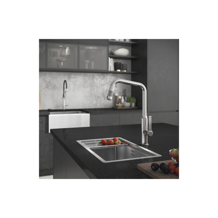 Abode Studio 1B Undermount Sink (inc. Accessories) - St/Steel Image 4