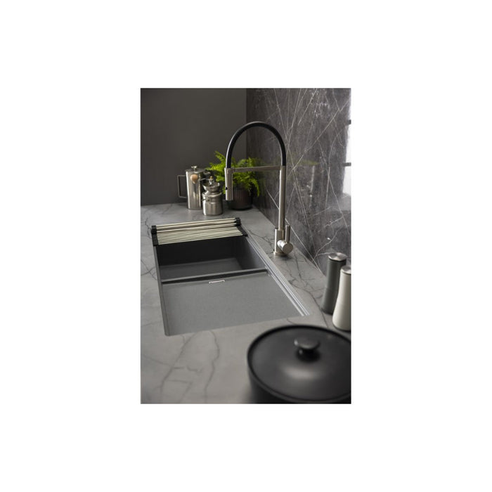 Abode Synchronist Large 1.25B & Drainer Inset/Undermount Sink Image 13