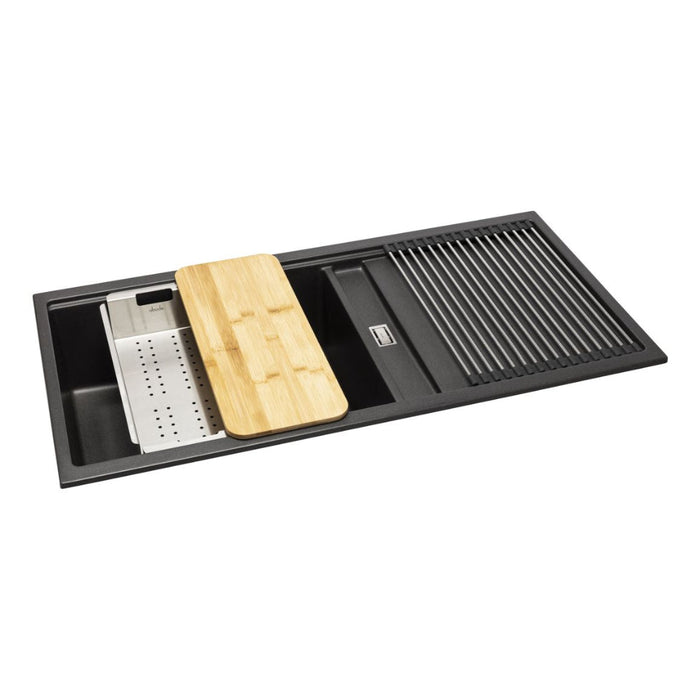 Abode Synchronist Large 1.25B & Drainer Inset/Undermount Sink Image 16