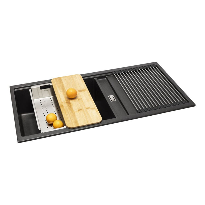 Abode Synchronist Large 1.25B & Drainer Inset/Undermount Sink Image 17