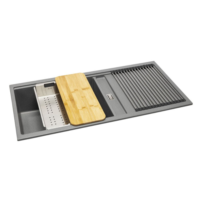 Abode Synchronist Large 1.25B & Drainer Inset/Undermount Sink Image 7