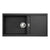 Abode Synchronist Large 1.25B & Drainer Inset/Undermount Sink