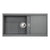 Abode Synchronist Large 1.25B & Drainer Inset/Undermount Sink