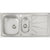 Abode Trydent 1.5B & Drainer Inset Sink - St/Steel Image 1
