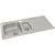 Abode Trydent 1.5B & Drainer Inset Sink - St/Steel Image 2