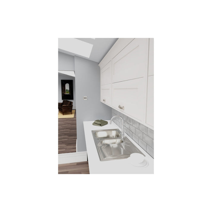 Abode Trydent 1.5B & Drainer Inset Sink - St/Steel Image 3