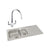 Abode Trydent 1.5B Inset St/Steel Sink Tap Pack