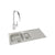 Abode Trydent 1.5B Inset St/Steel Sink Tap Pack Image 13