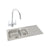 Abode Trydent 1.5B Inset St/Steel Sink Tap Pack Image 1