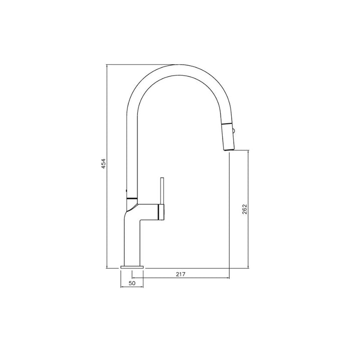 Abode Tubist Single Lever Mixer Tap w/Pull Out Image 7