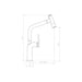 Abode Tubist T Single Lever Mixer Tap w/Pull Out - Chrome Image 7