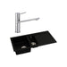 Abode Xcite 1.5B Inset Black Metallic Sink Tap Pack Image 17