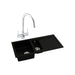 Abode Xcite 1.5B Inset Black Metallic Sink Tap Pack Image 1