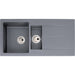 Abode Zero 1.5B & Drainer Granite Inset Sink - Grey Metallic Image 1
