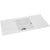 Abode Zero 1B & Double Drainer Granite Inset Sink - White Image 2