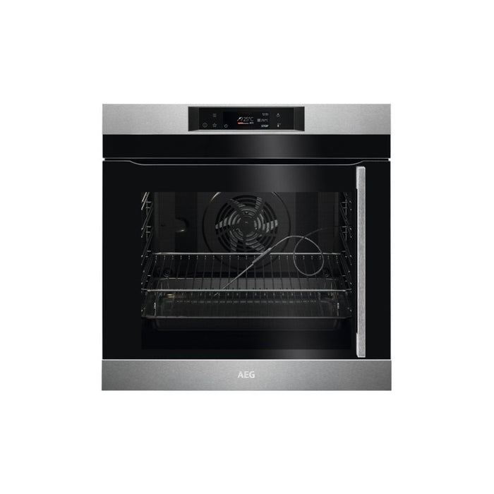 AEG BPK742L81M Side Opening LHH Single Pyrolytic Oven - St/Steel Image 1