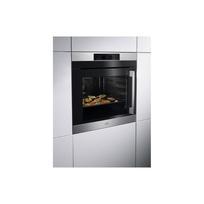 AEG BPK742L81M Side Opening LHH Single Pyrolytic Oven - St/Steel Image 3