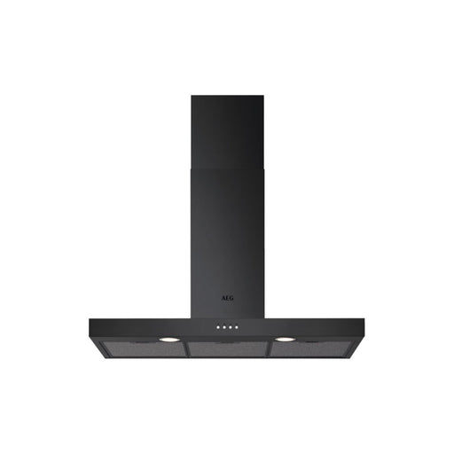 AEG DBX3951R Box Chimney Hood - Matt Black Image 1