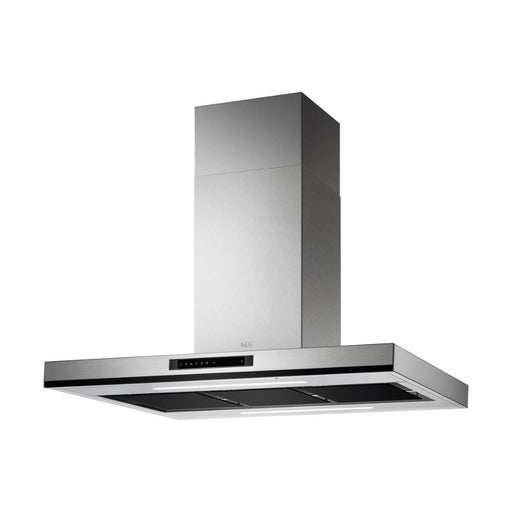 AEG DIK6180HG 100cm Island Hood - Black Glass & St/Steel Image 1