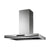 AEG DIK6180HG 100cm Island Hood - Black Glass & St/Steel Image 1