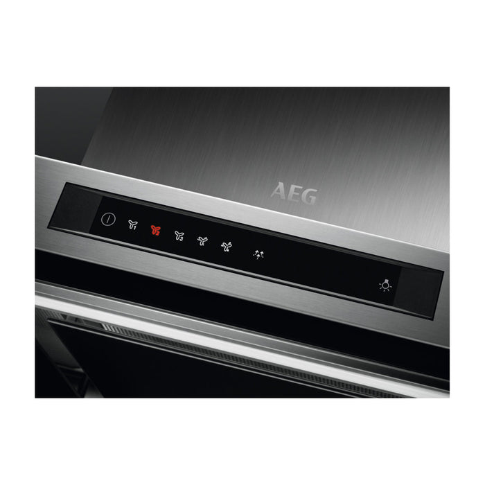 AEG DIK6180HG 100cm Island Hood - Black Glass & St/Steel Image 2