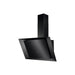 AEG DVK6981HB 90cm Vertical Chimney Hood - Matt Black & Black Glass Image 1
