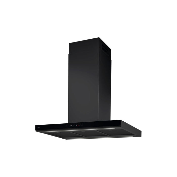 AEG GI87D91CB 90cm Box Island Hood - Black Image 1