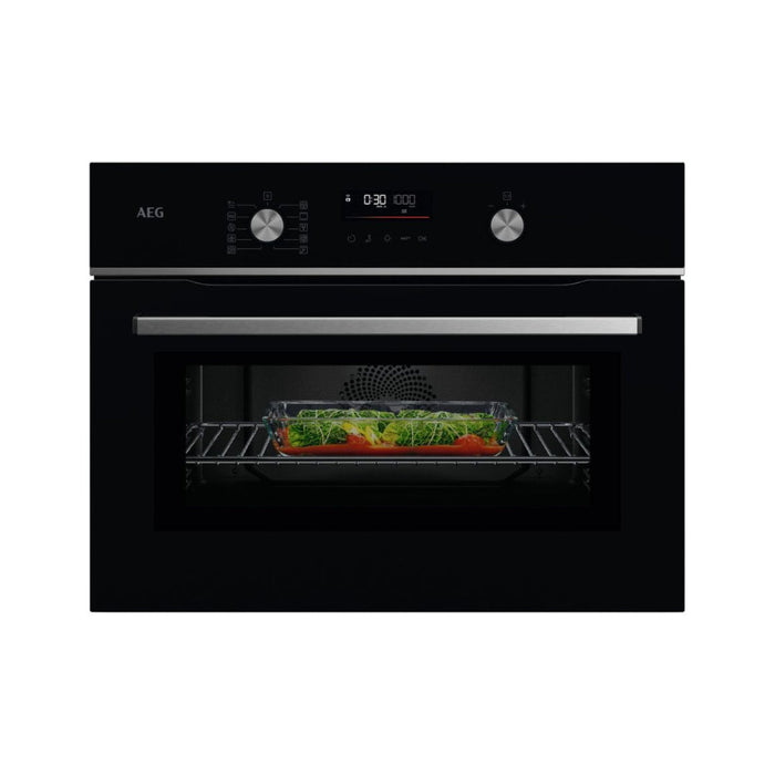 AEG GK6NK401B Compact Electric Oven - Black Image 1