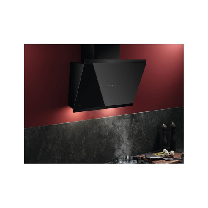 AEG GV77D61SB Angled Chimney Hood - Black Image 6