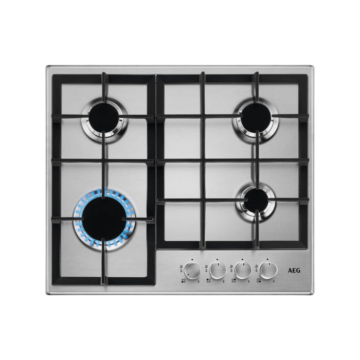 AEG HGB64200SM 60cm Gas Hob - St/Steel Image 1