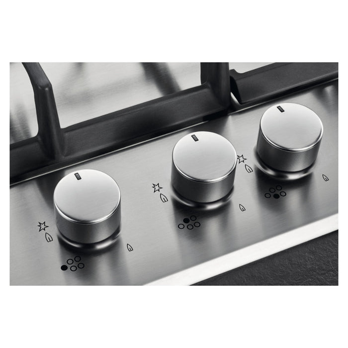 AEG HGB75500SM 75cm Gas Hob - St/Steel Image 3