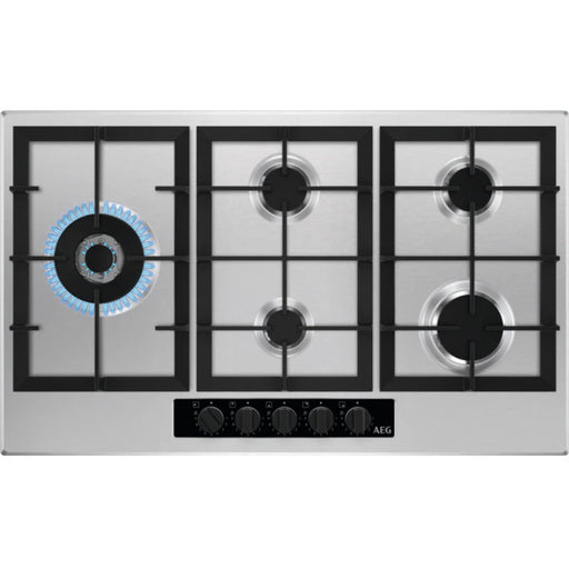AEG HGB95522YM 90cm Gas Hob - St/Steel Image 1
