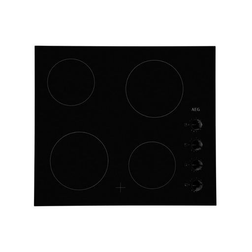 AEG HK614000CB 60cm Ceramic Hob - Black Image 1