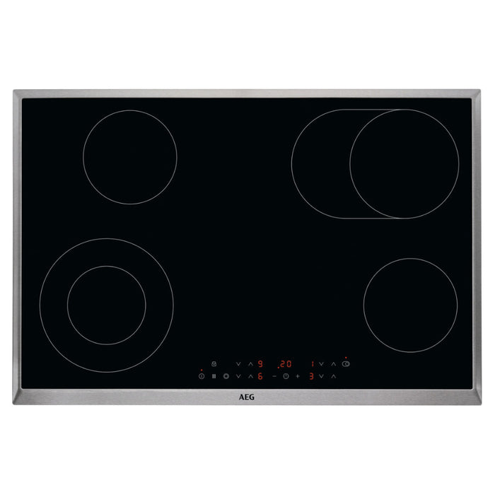 AEG HK834060XB 80cm Ceramic Hob - Black Image 1