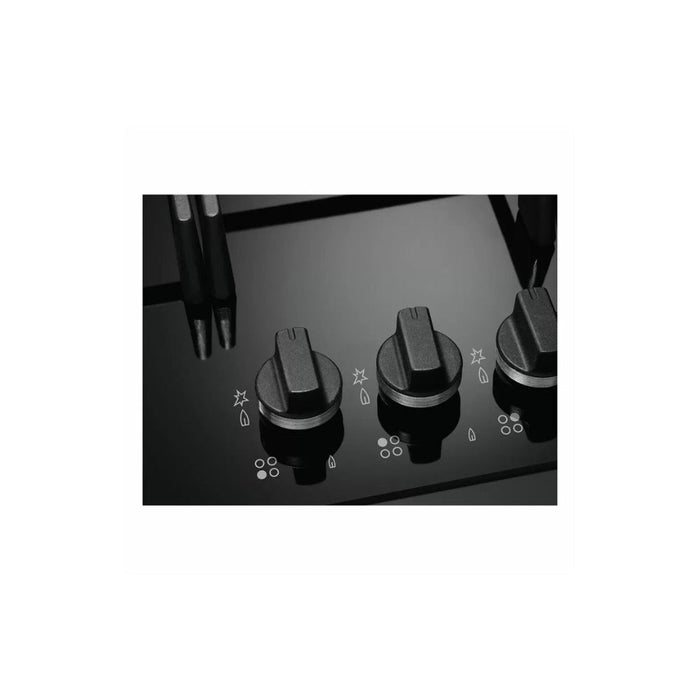 AEG HKB95450NB 90cm Gas on Glass Hob - Black Image 3