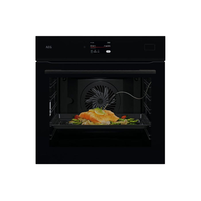 AEG NBB8S731AB Single Electric Oven w/Steam - Black Image 1