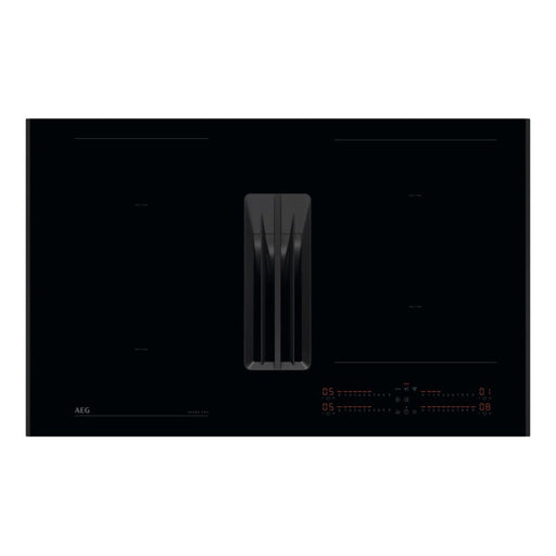 AEG NCH84C23AB 80cm Venting Induction Hob - Black Glass Image 1