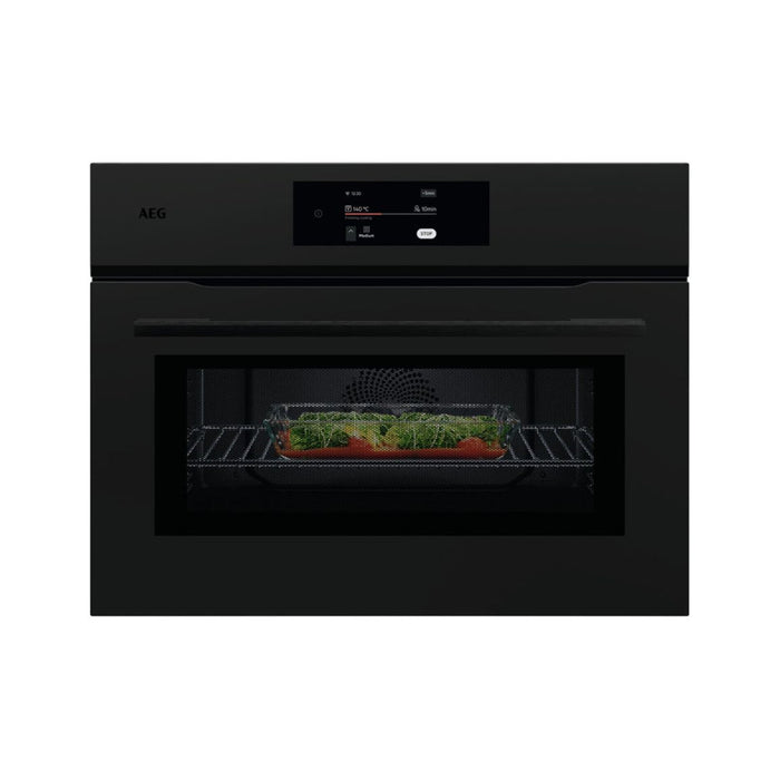 AEG NKK8N721T Compact Electric Oven - Matt Black Image 1
