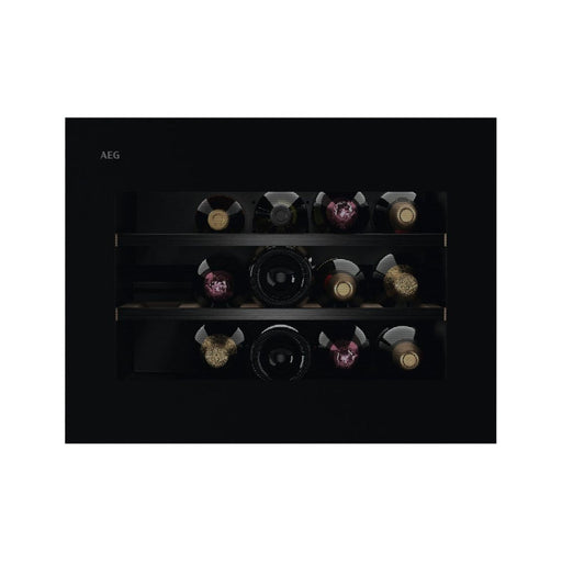 AEG NKW8P21KAB Semi Integrated 60cm Wine Cabinet - Black Image 1