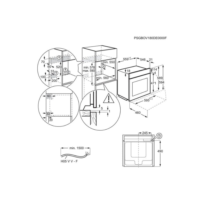 AEG OS6AB50AK Single Electric Oven Image 7