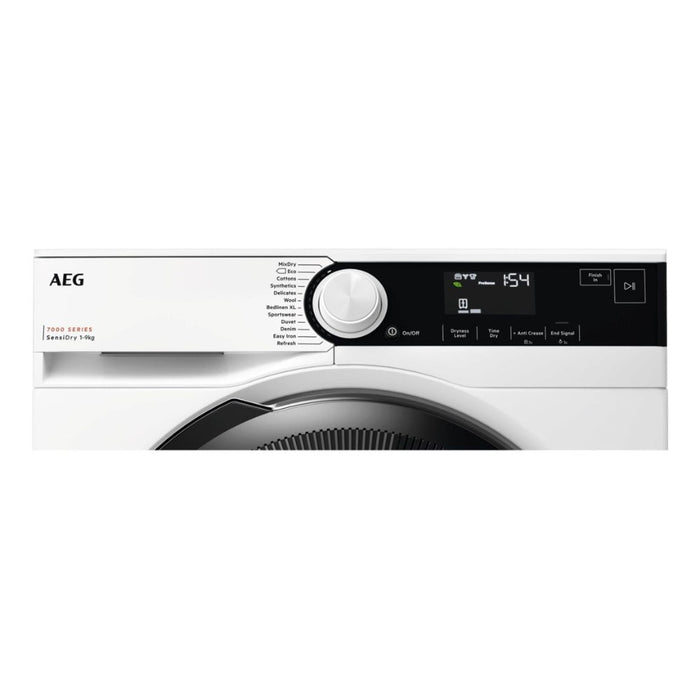 AEG TR739G4B F/S 9kg Heat Pump Condenser Dryer - White Image 2
