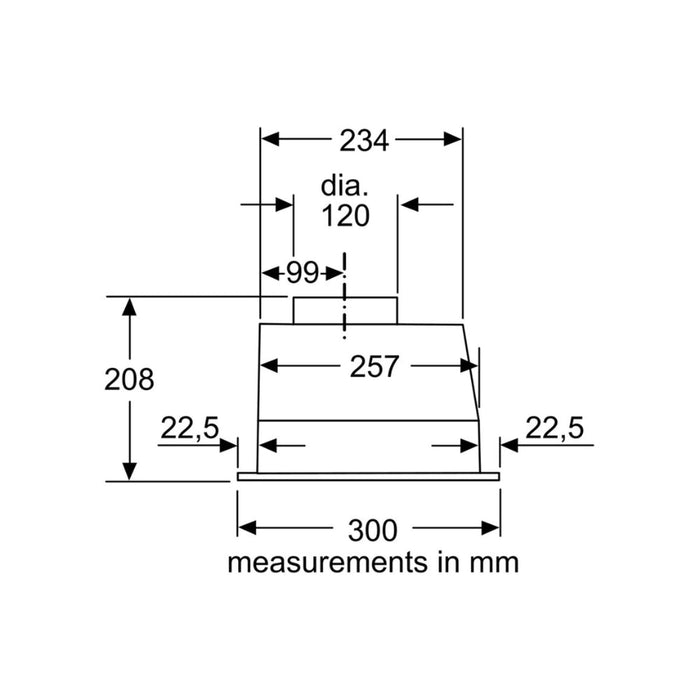 Bosch Series 2 DLN53AA70B 53cm Canopy Hood - Anthracite Image 3